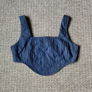 Corset style crop top